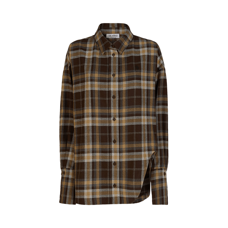 The Attico Diana Shirt "Chocolate"