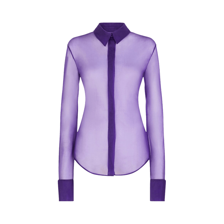 The Attico Elton Shirt "Purple"