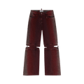 The Attico Long Pants "Red/Purple Shades"