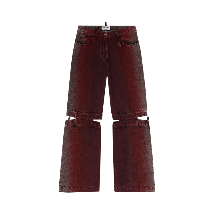 The Attico Long Pants "Red/Purple Shades"