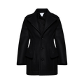 Bottega Veneta Sculptured Coat "Black"