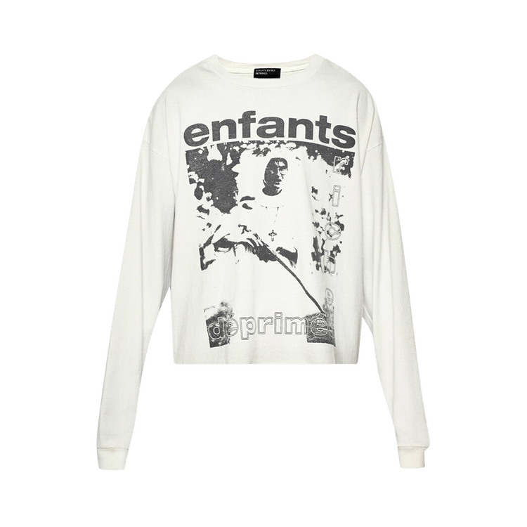 Enfants Riches Déprimés Nun/Gun Long-Sleeve T-Shirt "Faded Ivory/Black"