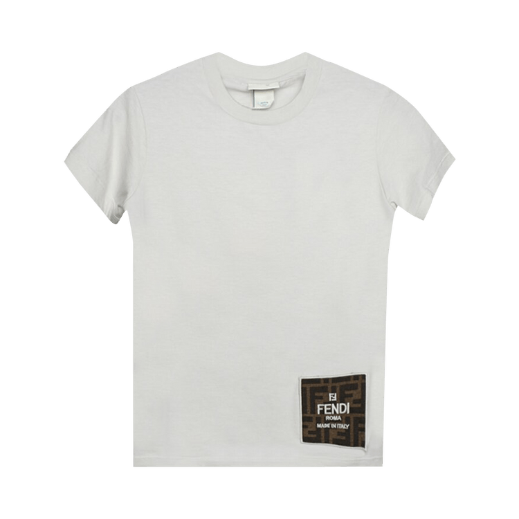 Fendi Kids Logo T-Shirt "Dry Argil"