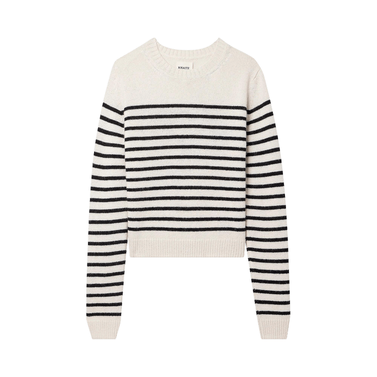 Khaite Diletta Sweater "Magnolia/Black"