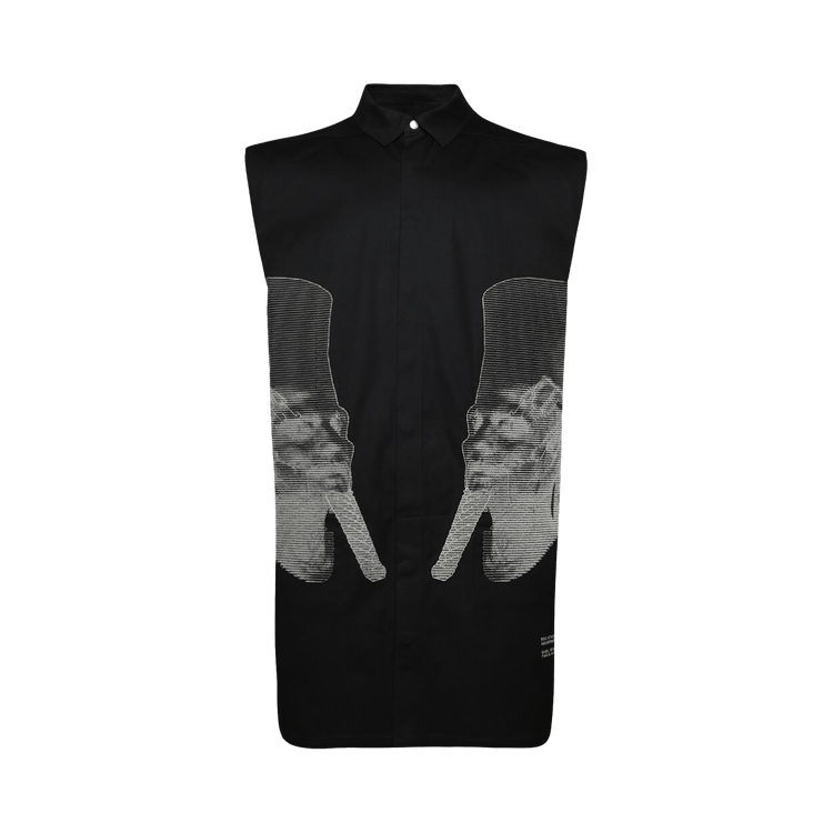 Rick Owens Ron Jumbo Outershirt "Black/Pearl"