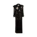 Saint Laurent Laminated Trench Coat "Black"