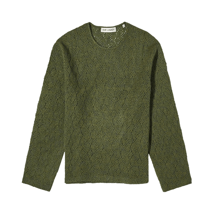 Our Legacy Double Lock U Neck Sweater "Green"