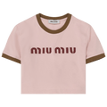 Miu Miu Girocollo Ricamo Jersey "Alabastro/Military"