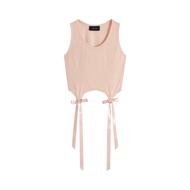Simone Rocha Bow Tail Easy Tank "Pale Rose"