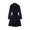 424 Long Wool Blend Jacket "Navy"