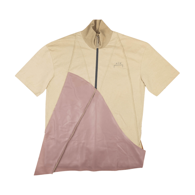 424 Rubber Half Zip Shirt "Beige"