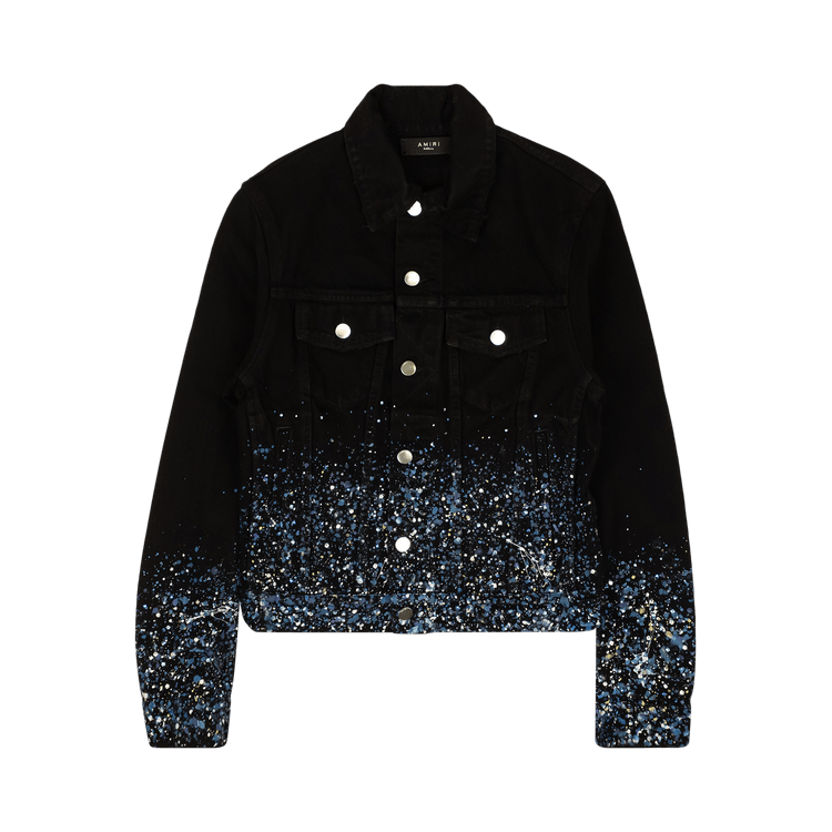 Amiri Crystal Painter Trucker Jacket "Black"
