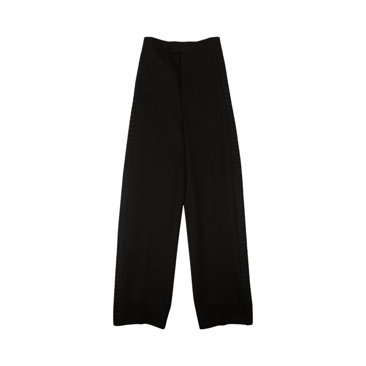 Bottega Veneta Intrecciato Basket Weave Detail Pants "Black"