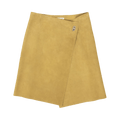 Bottega Veneta Suede Wrap Skirt "Khaki"