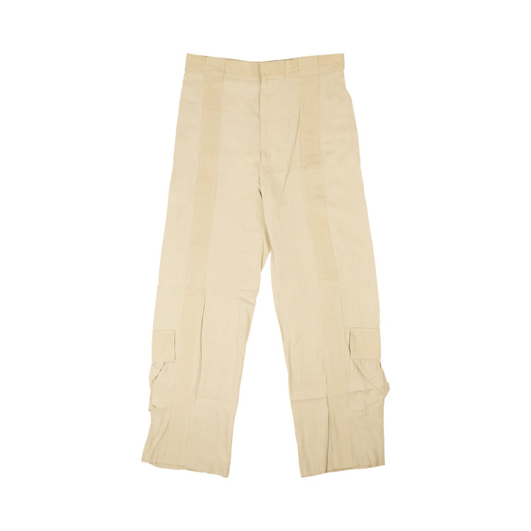 Bottega Veneta Corduroy Accent Panel Pants "Straw"