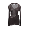 Bottega Veneta Lightweight Silk Sweater Dress "Brown"