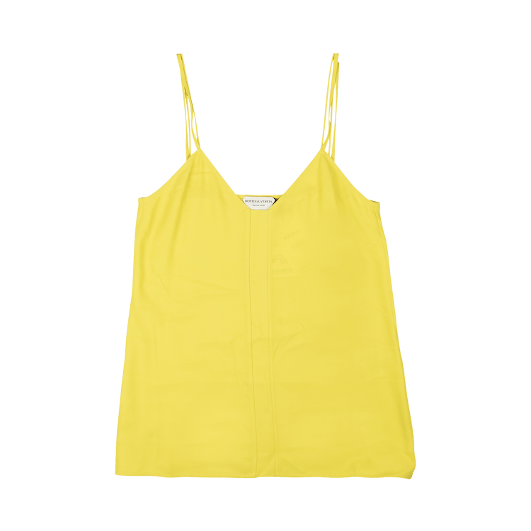 Bottega Veneta V Neck Spaghetti Strap Cami Tank Top "Yellow"