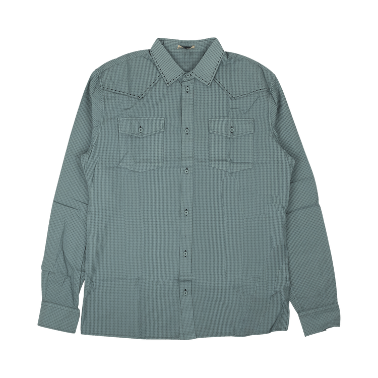 Bottega Veneta Overdyed Textured Shirt "Tweedia Blue"
