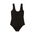 Bottega Veneta Crinkle One Piece Swimsuit "Fondant"