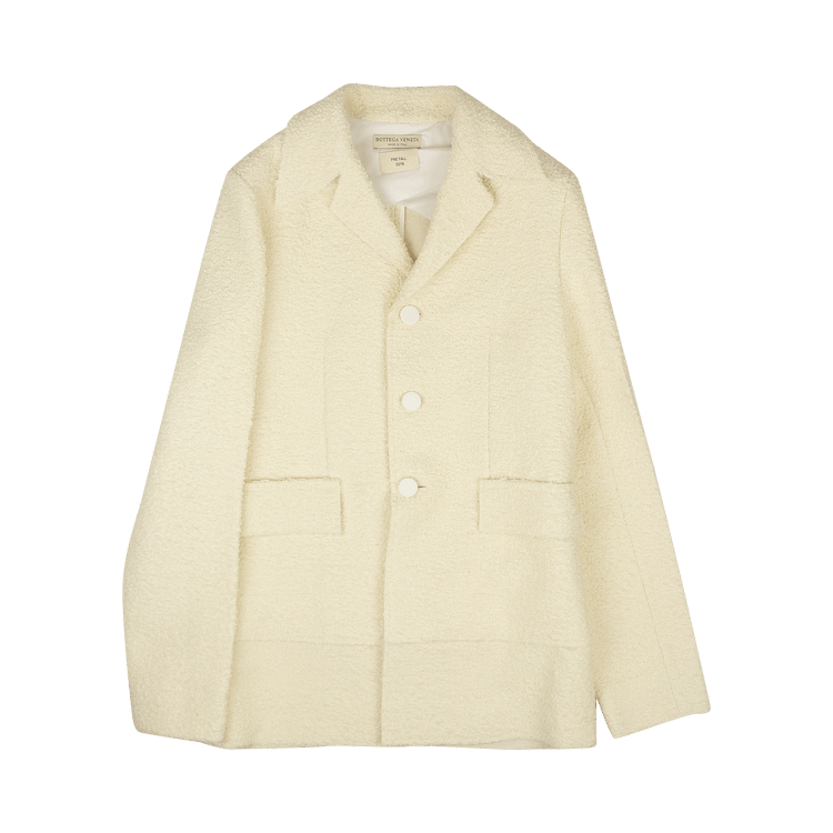 Bottega Veneta Boucle Bonded Jacket "Off White"