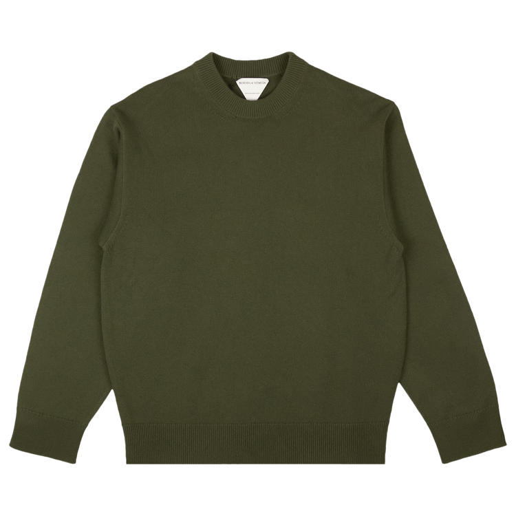 Bottega Veneta Cashmere Crewneck Pullover Sweater "Green"
