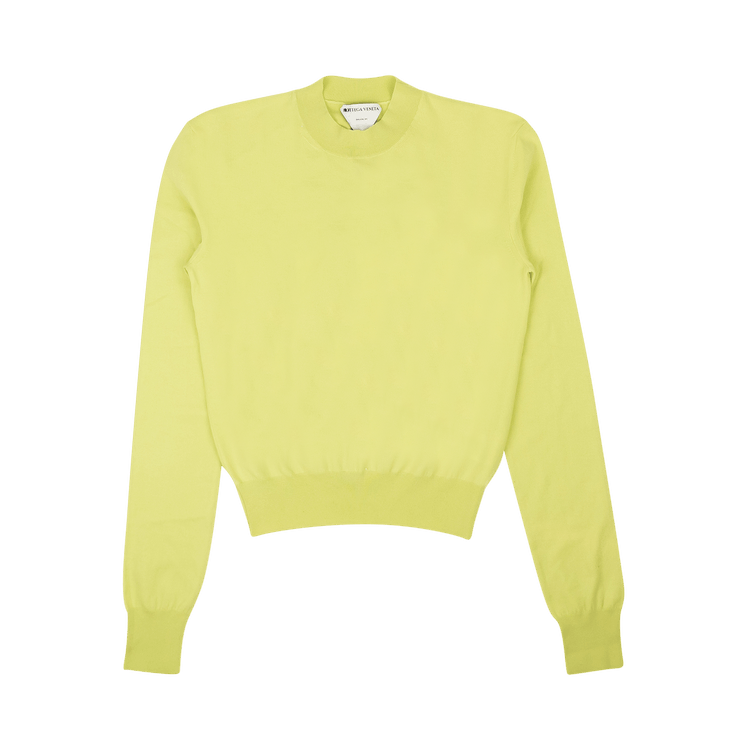 Bottega Veneta Cashmere Crewneck Sweater "Lime Green"