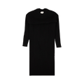 Bottega Veneta Ribbed Open Back Midi Sweater Dress "Black"