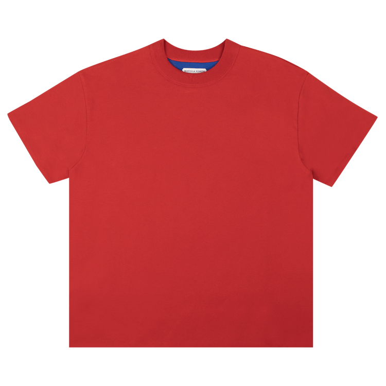 Bottega Veneta Double Layer Short-Sleeve T-Shirt "Red/Blue"