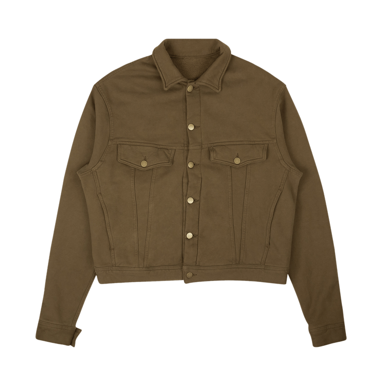 Fear of God French Terry Trucker Jacket "Army Green"