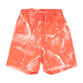 Nahmias Miracle Tie Dye Logo Silk Shorts "Red"