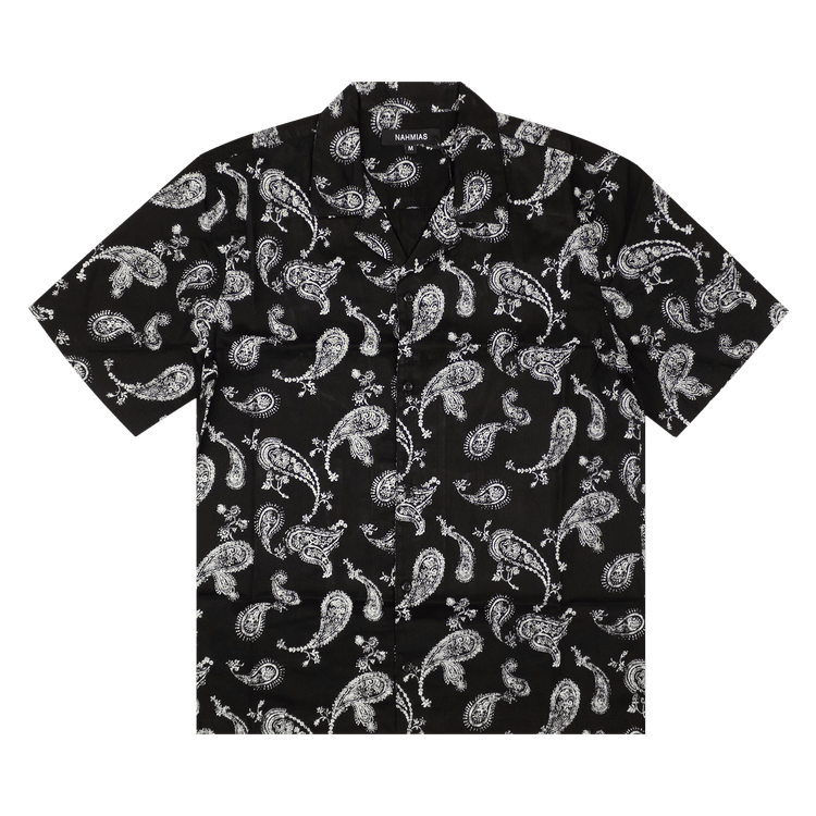 Nahmias Paisley Oceanside Button Down Shirt "Black"