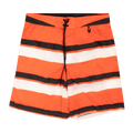 Prada Nylon Striped Swim Shorts "Orange"