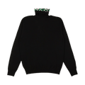 Prada Jacquard Collar Turtlenck Sweater "Black"