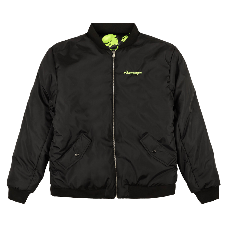 Psychworld Skull Bomber Jacket "Black/Green"
