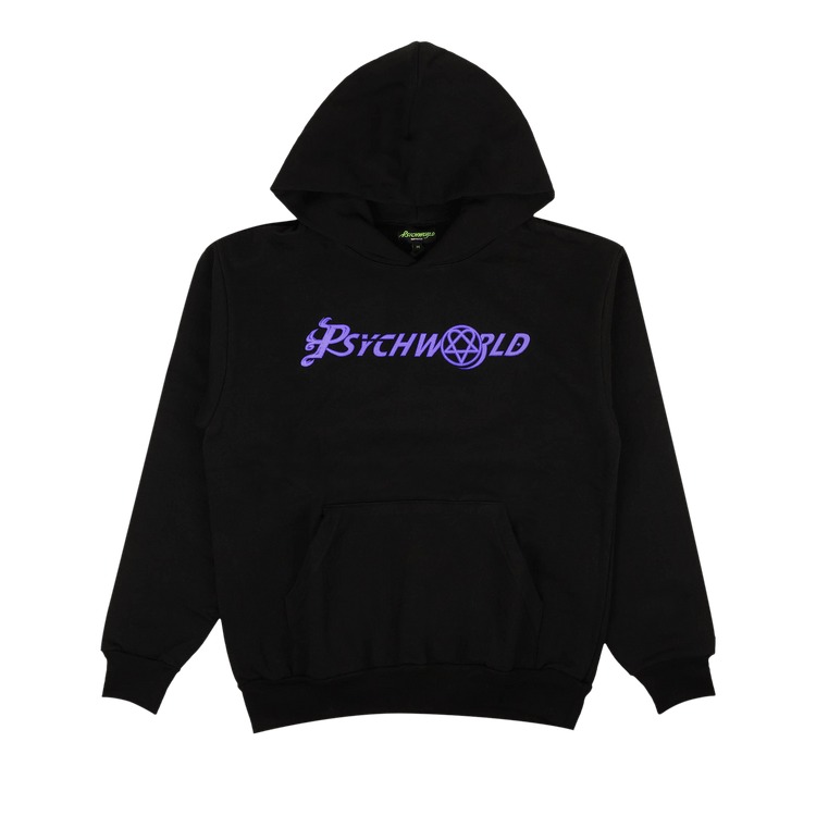 Psychworld Star Logo Hoodie Sweatshirt "Black/Purple"