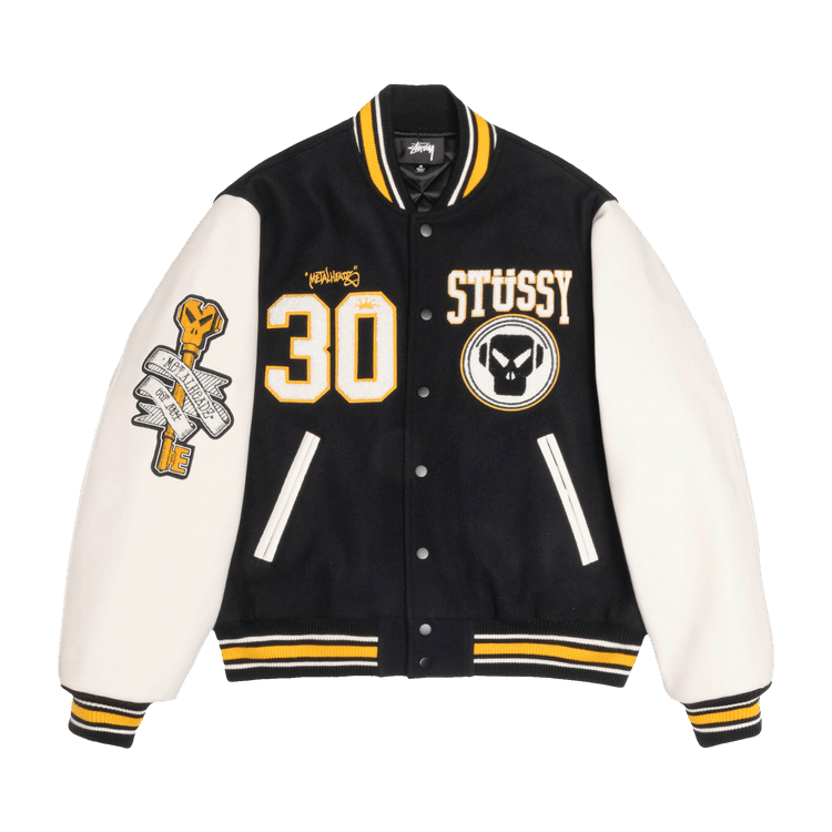 Stussy x Goldie Metalheadz 30 Varsity Jacket "Black"