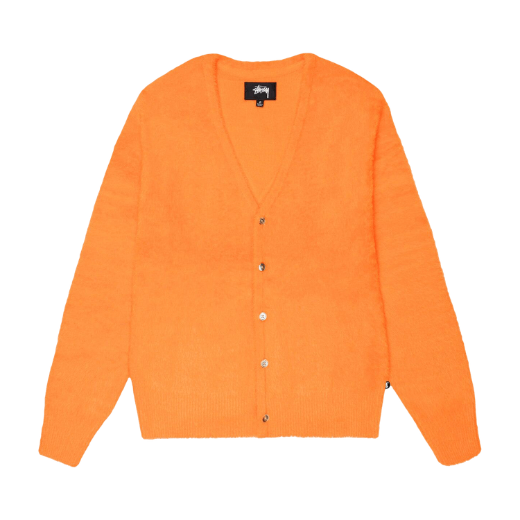 Stussy Shaggy Cardigan "Red Orange"