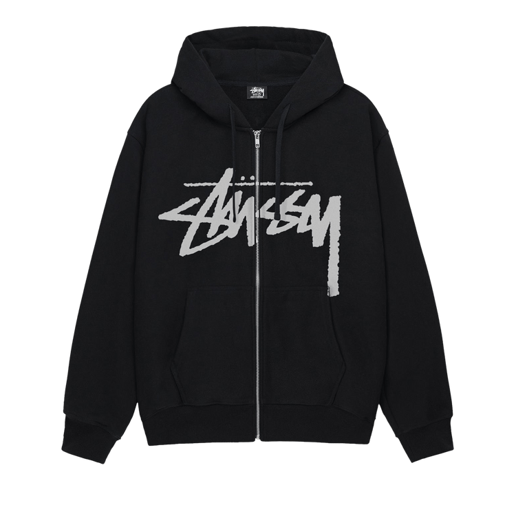 Stussy Stock Zip Hoodie "Black"