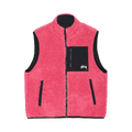 Stussy Sherpa Reversible Vest "Pink"