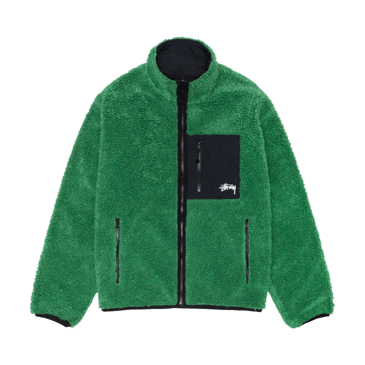 Stussy Sherpa Reversible Jacket "Green"