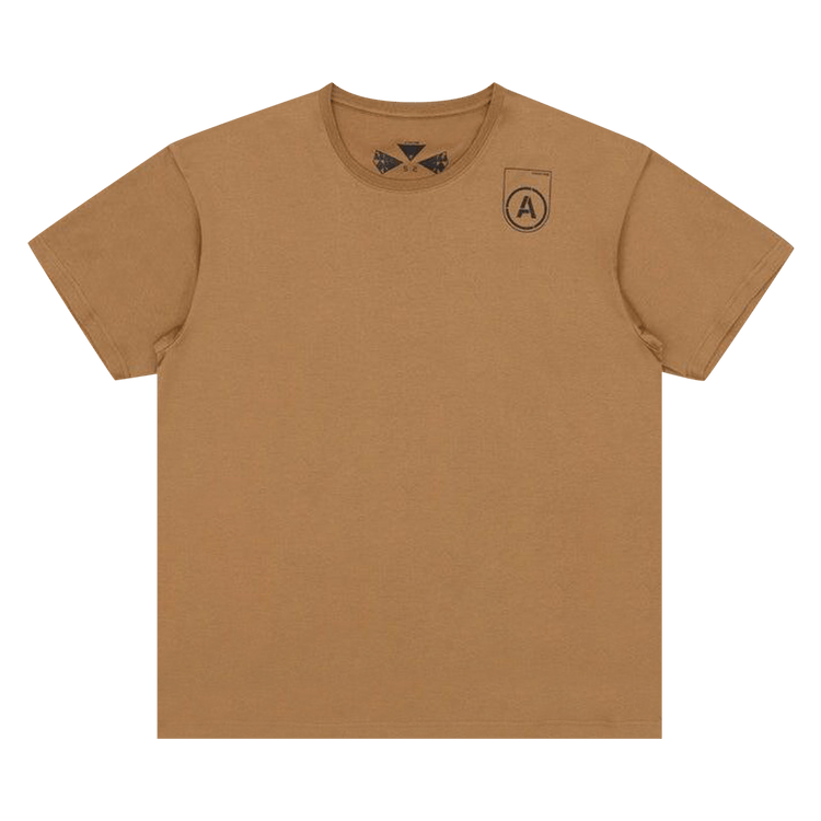 Acronym Mercerized Short-Sleeve T-Shirt "Khaki"