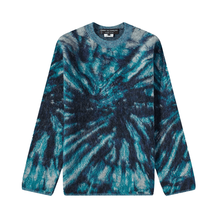 Comme des Garçons Homme Plus Mohair Tie Dye Sweater "Blue"