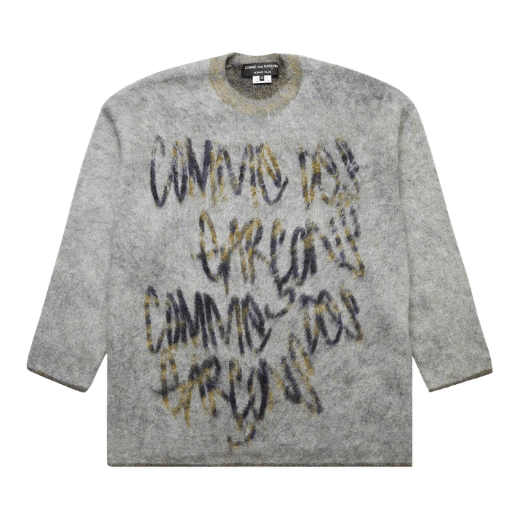 Comme des Garçons Homme Plus Printed Sweater "Grey Pattern"
