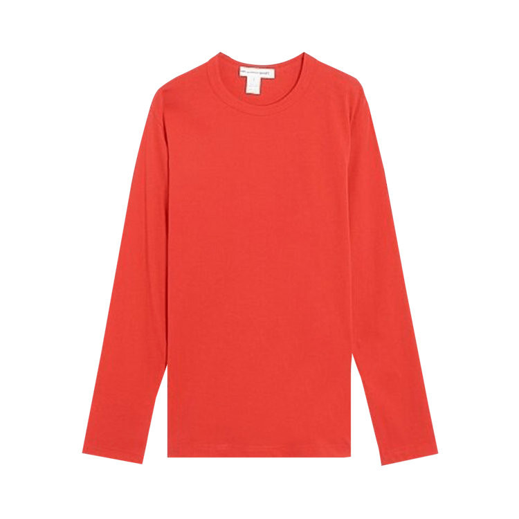Comme des Garçons SHIRT Rear Logo Long-Sleeve T-Shirt "Red"