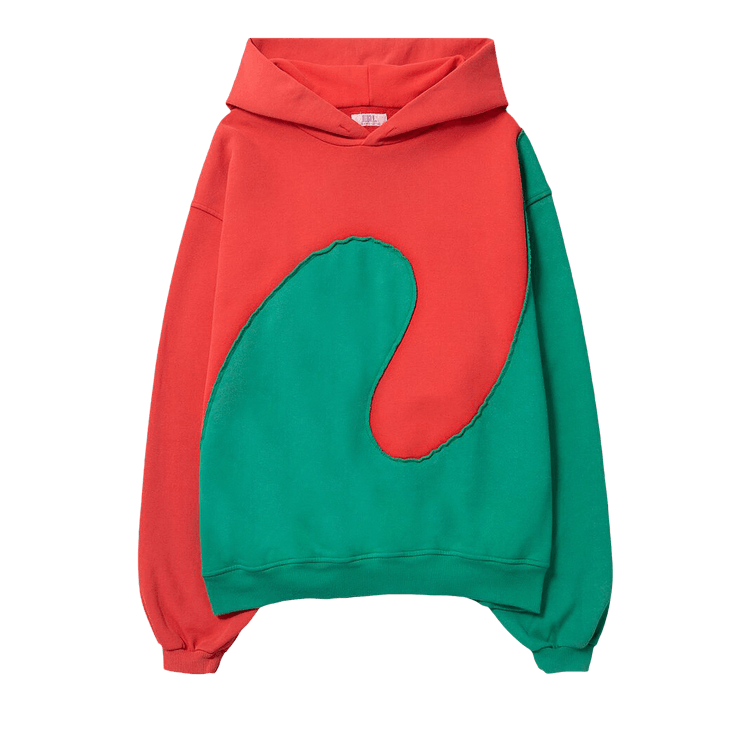 ERL Swirl Fleece Hoodie "Red"