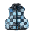 Kapital Bandana Print Nylon Keel Weaving Vest "Navy"
