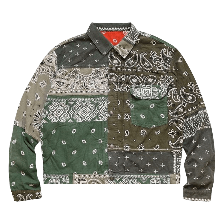 Kapital Flannel Reversible Bandana 1st Jacket "Multicolor"