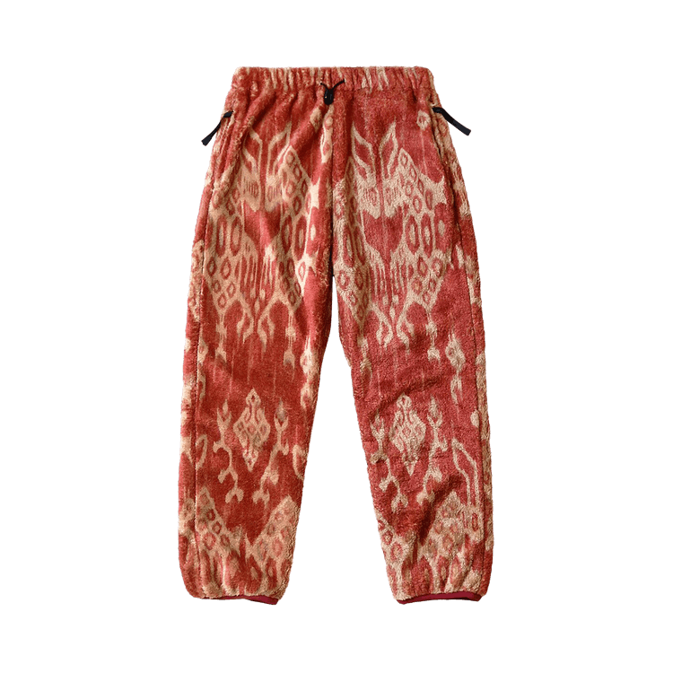 Kapital Java Kasuri Fleece Easy Pants "Red"