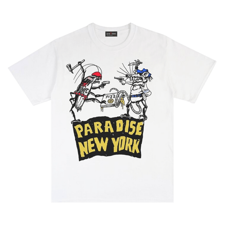 3.PARADIS Bronx Vs Queens Short-Sleeve Tee "White"