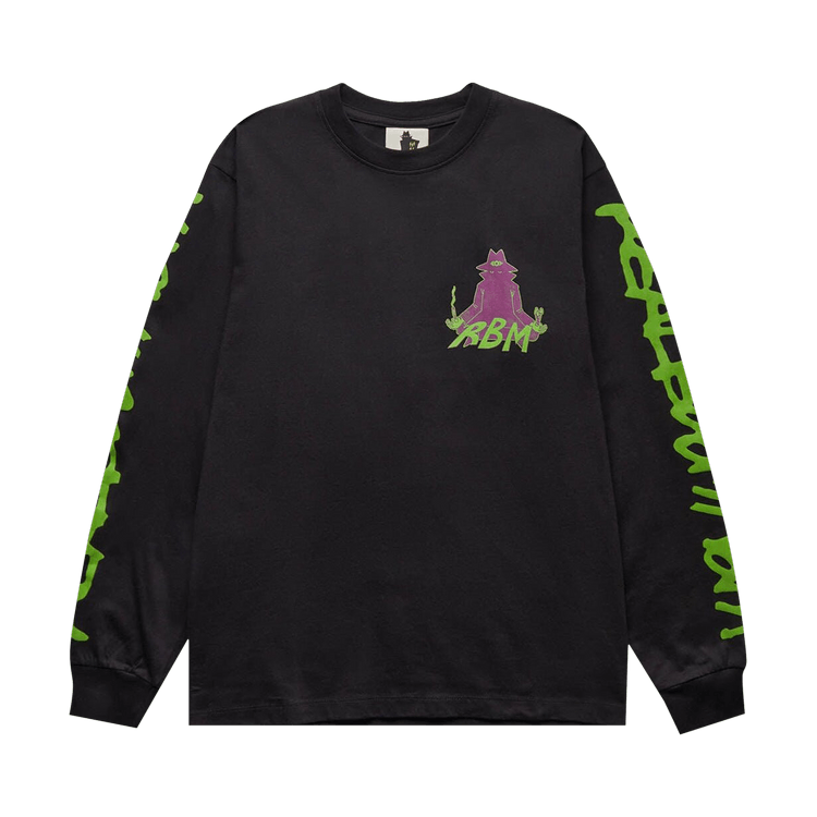 Real Bad Man Piano Meditation Long-Sleeve T-Shirt "Black"